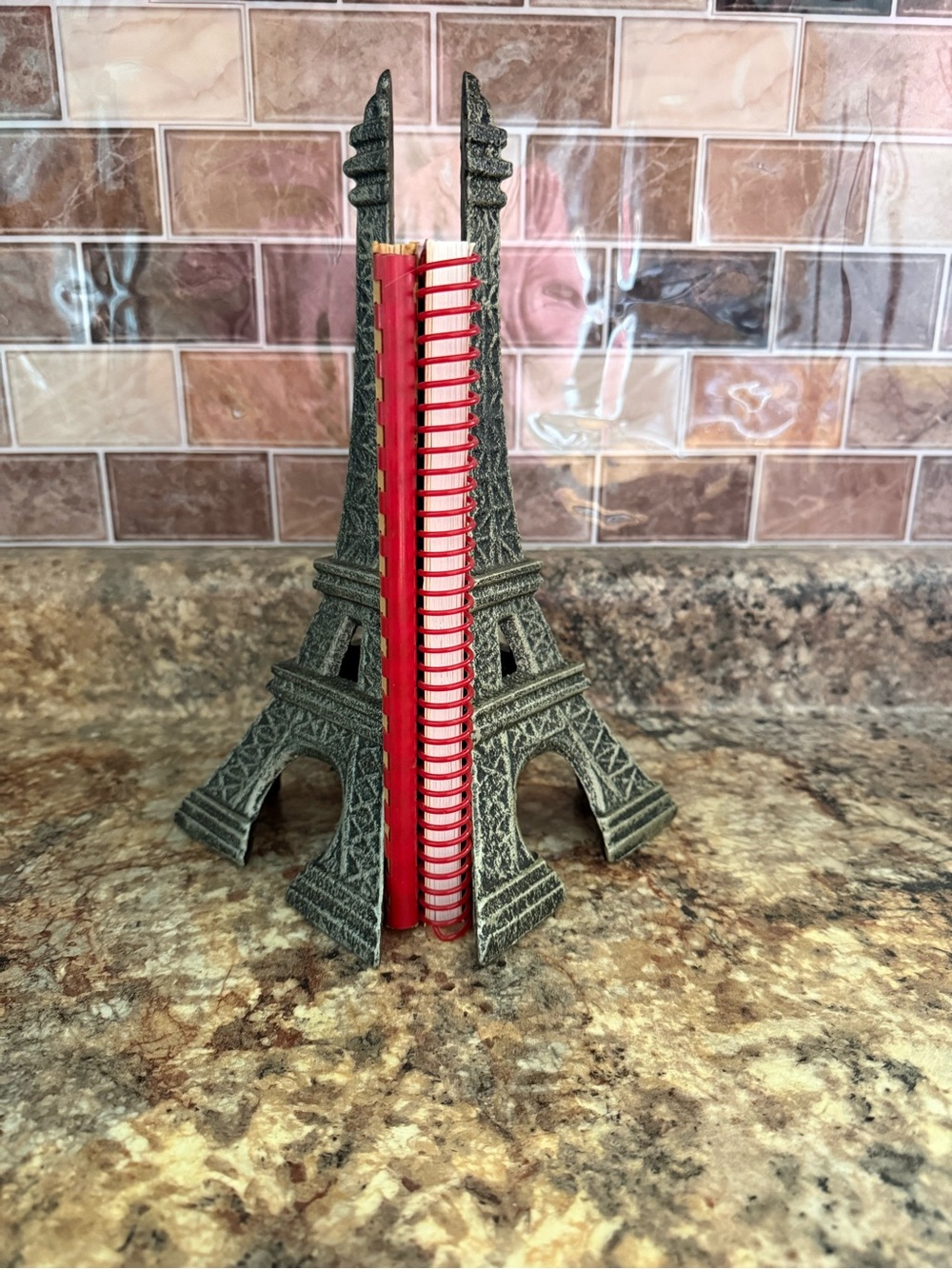 Eiffel Tower Metal Book Ends